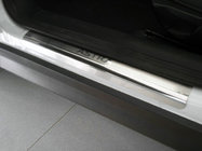 Opel Astra G classic 1998-2012 гг. Накладки на Пороги Nataniko (4 шт., Нержавейка) Premium - лента 3M, 0.8 мм фото 1