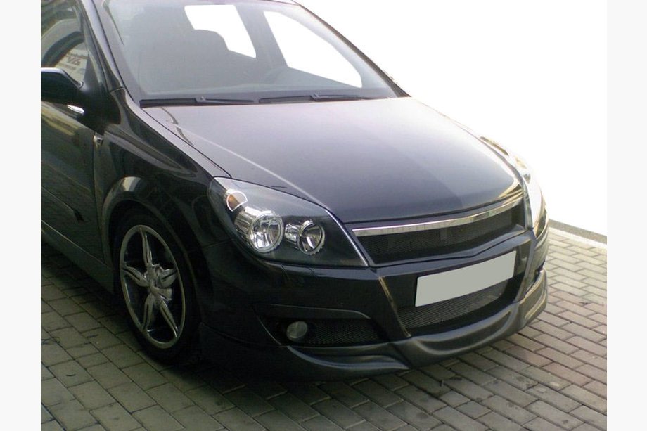 Opel Astra H 2004-2013 гг. Передняя губа HB V1 (грунт под покраску) Image