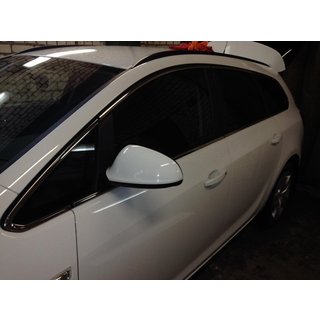 Полный комплект молдингов на окна нержавейка (Sport Tourer, 12 шт.) Opel Astra J 2009-2015 гг. фото 3