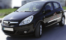 Opel Corsa D 2007-2014 гг. Дверные Молдинги Нержавеющая Сталь (4 шт.) фото 1