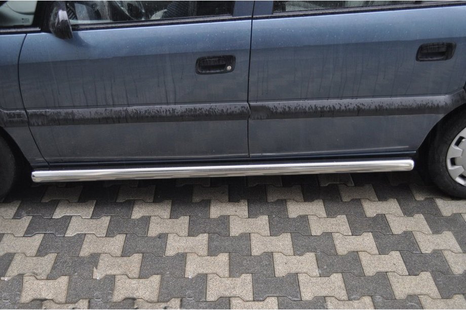 Opel Zafira B 2005–2011 гг. Боковые трубы (2 шт., нержавейка) Image