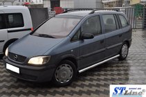 Opel Zafira B 2005–2011 гг. Боковые трубы (2 шт., нержавейка) фото 4