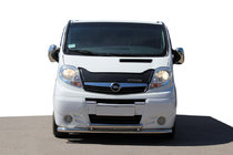 Opel Vivaro 2001–2015 гг. Передняя защита ST014/2 (нерж. сталь) фото 1
