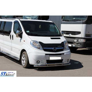Передняя защита ST014/2 (нерж. сталь) Opel Vivaro 2001–2015 гг. фото 2