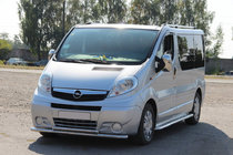 Nissan Primastar 2002-2014 гг. Передняя защита ST014 (нержавейка) фото 1