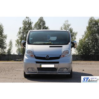 Передняя защита ST014 (нержавейка) Opel Vivaro 2001–2015 гг. фото 2