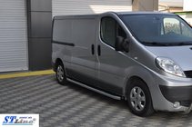 Opel Vivaro 2001–2015 гг. Боковые пороги King (2 шт., алюминий) фото 3