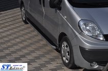 Opel Vivaro 2001–2015 гг. Боковые пороги King (2 шт., алюминий) фото 5