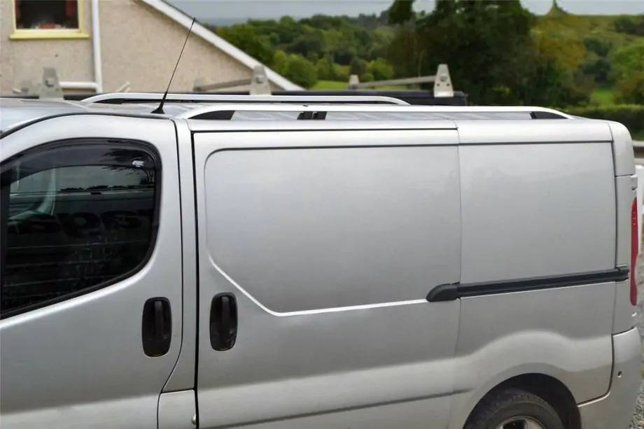 Opel Vivaro 2001–2015 гг. Рейлинги Skyport (серебристые) Фото 3