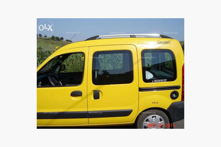 Renault Kangoo 1998-2008 гг. Хромированные Рейлинги Фото 4