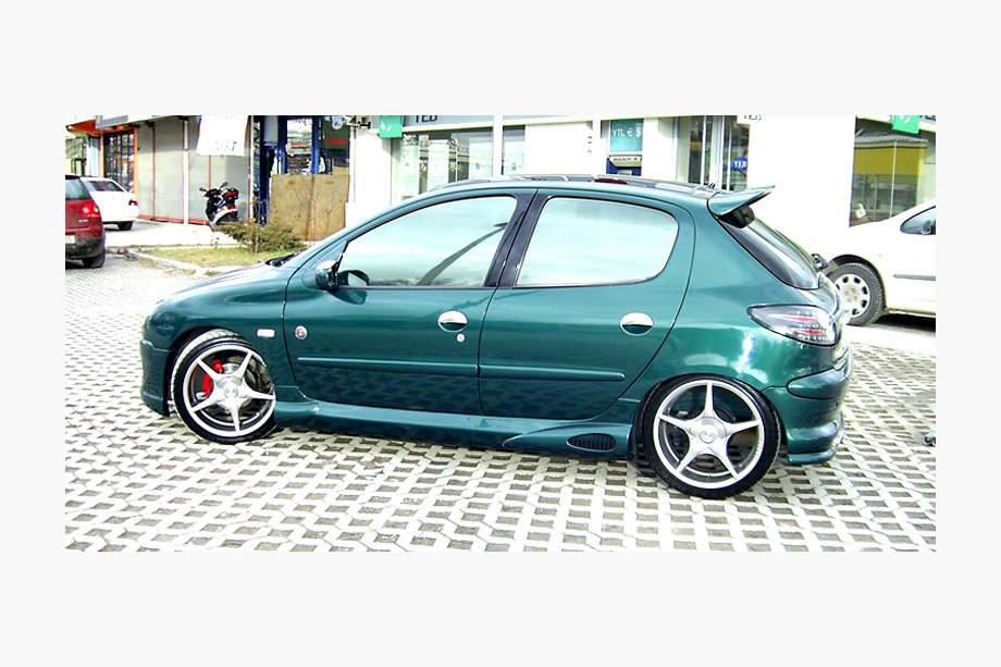Peugeot 206 1998-2024 гг. Боковые пороги (грунтованные под покраску) Image