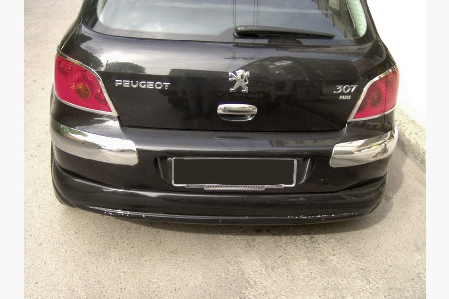 Peugeot 307 2001-2008 гг. Задняя нижняя накладка (грунт под покраску) Image