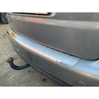 Накладка на задний бампер Carmos нержавейка Volkswagen Touran 2003-2010 гг. фото 2