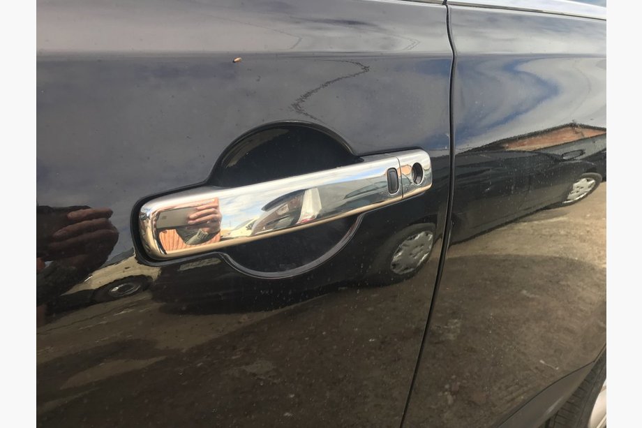 Nissan Qashqai 2010-2014 гг. Хромированные Накладки на Ручки Дверей (4 шт, Нержавейка) Без чипа, Carmos - Турецкая сталь Image