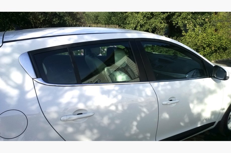 Renault Megane III 2009-2016 гг. Нижние молдинги окон (HB, 6 шт., нержавейка) Image