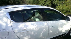 Renault Megane III 2009-2016 гг. Нижние молдинги окон (HB, 6 шт., нержавейка) фото 1