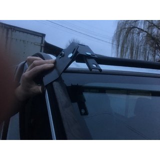 Козырек на лобовое стекло (черный глянец, 5мм) фото 4