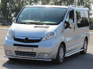 Renault Trafic 2001–2015 гг. Передняя защита ST014 (нержавейка) фото 4