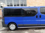 Renault Trafic 2001–2015 гг. Рейлинги Skyport (серебристые) Короткая База фото 4