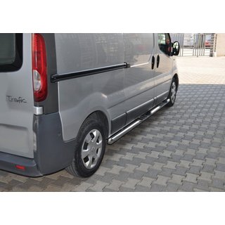 Боковые трубы (2 шт, нержавейка) Nissan Primastar 2002-2014 гг. фото 2