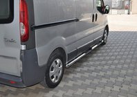 Opel Vivaro 2001–2015 гг. Боковые трубы (2 шт., нержавейка) фото 2