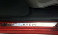 Renault Kangoo 2008–2020 гг. Накладки на пороги OmsaLine (2 шт, нержавейка) фото 1