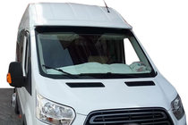 Ford Transit 2014- гг. Козырек на лобовое стекло V1 (на клей, под покраску) фото 1