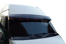 Ford Transit 2000–2014 гг. Козырек на лобовое стекло (черный глянец, 5мм) фото 1