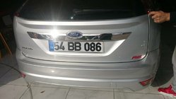 Ford Focus II 2008-2011 гг. Накладка на крышку багажника (HB, нерж. сталь) фото 3