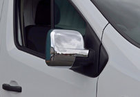 Opel Vivaro 2015-2019 гг. Накладки на Зеркала (2 шт., пластик) фото 1