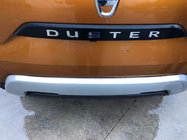 Renault Duster 2018-2024 гг. Накладка на задний бампер Carmos V1 Нержавейка фото 2