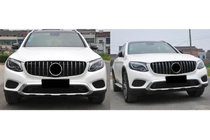 Mercedes GLA X156 2014-2019 гг. Передняя Решетка GT Panamericana (2014-2016) фото 3