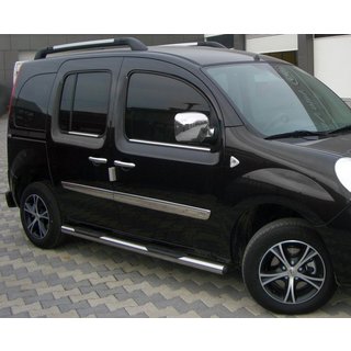 Боковые трубы BB002 (2 шт., нержавейка) фото 1