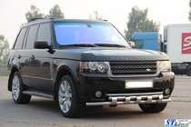 Range Rover III L322 2002-2012 гг. Передняя Дуга ST015 (Нержавейка) фото 3