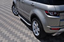 Range Rover Evoque 2012-2018 гг. Боковые Подножки Fullmond (2 шт., Алюминий) фото 1