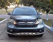 Honda CRV 2007-2011 гг. Передняя защита ST015 (нержавейка) фото 1