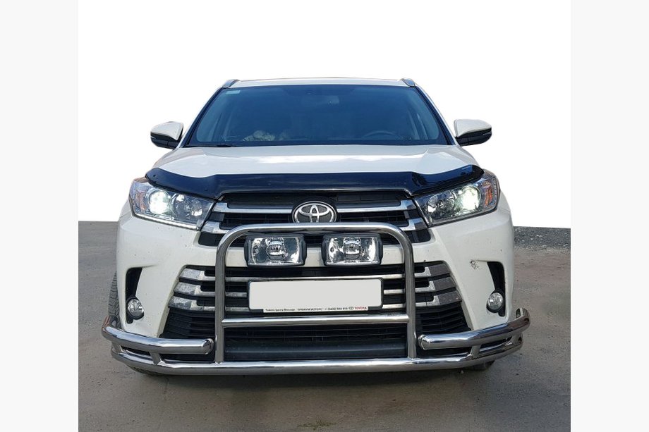 Toyota Highlander 2013-2019 гг. Кенгурятник WT-Special (нержавейка) Image