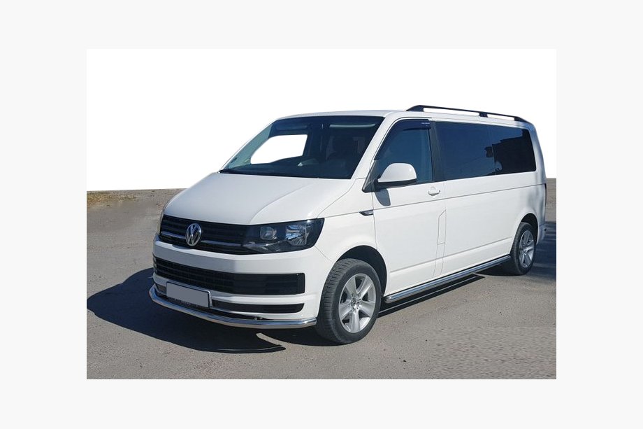 Volkswagen T6 2015-2024 гг. Передняя защита ST008 (нержавейка) Image