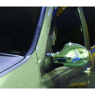 Накладки на Зеркала (2 шт, Нержавейка) Renault Symbol 2008-2013 гг. фото 4