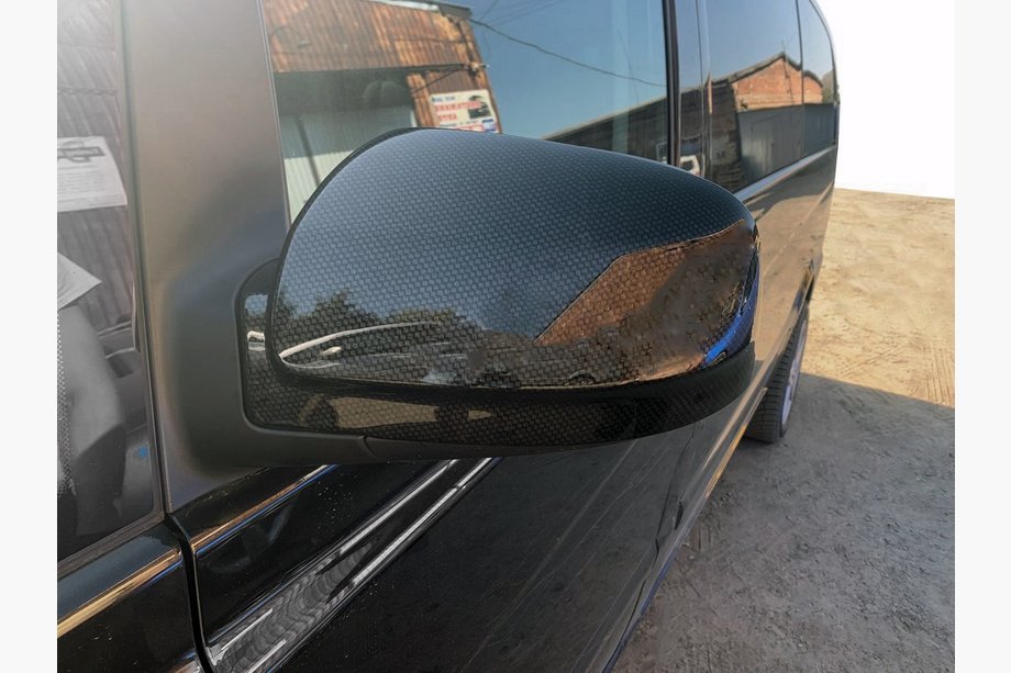 Mercedes Vito W639 2004-2014 гг. Накладки на Зеркала Vito 2004-2010 (2 шт, Карбон Look) Image