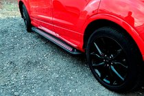 Opel Vivaro 2019- гг. Боковые Подножки Vision New Grey (2 шт., Алюминий) фото 5
