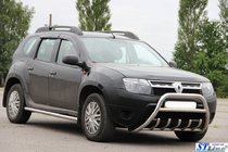 Dacia Duster 2008-2018 гг. Боковые трубы (2 шт., нержавейка) фото 4