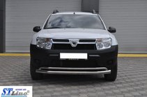 Renault Duster 2008–2017 гг. Передняя защита ST017 (нержавейка) фото 4