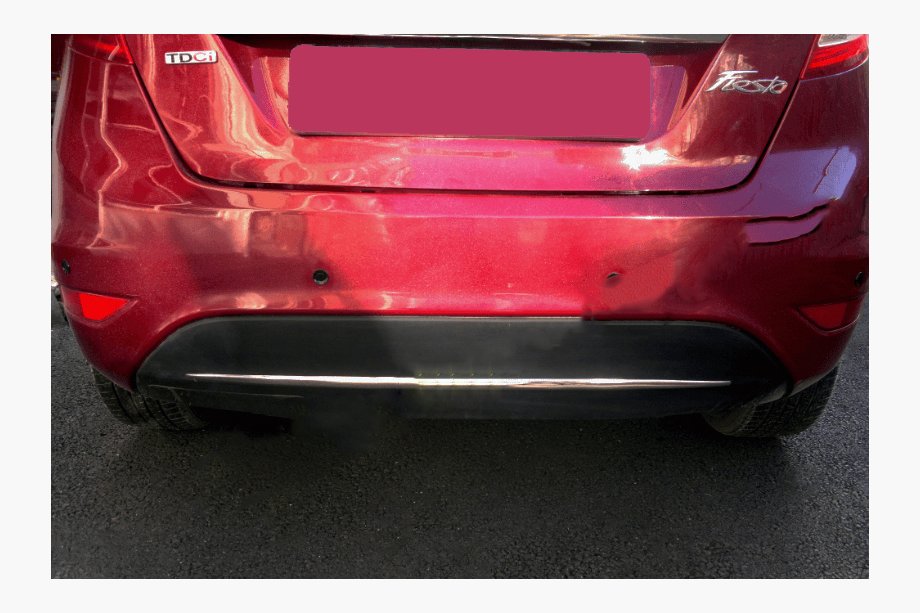 Ford Fiesta 2008-2017 гг. Накладка на задний бампер нержавейка Image
