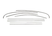 Renault Fluence 2009-2016 гг. Окантовка молдингов стекол нержавейка OmsaLine (8 шт.) фото 1