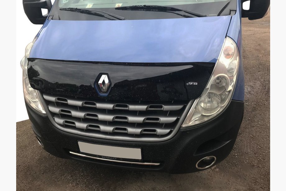 Renault Master 2011-2023 гг. Дефлектор капота 2010-2014 (VIP) Image