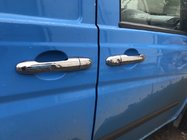 Mercedes Vito W639 2004-2014 гг. Накладки на дверные ручки из нержавеющей стали 4 штуки, OmsaLine - Итальянская Нержавейка фото 4