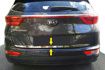 Kia Sportage 2015-2021 гг. Накладка на задний бампер нержавеющая сталь фото 1
