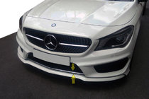 Mercedes CLA C117 2013-2019 гг. Накладка на решетку бампера (нержавейка) фото 1