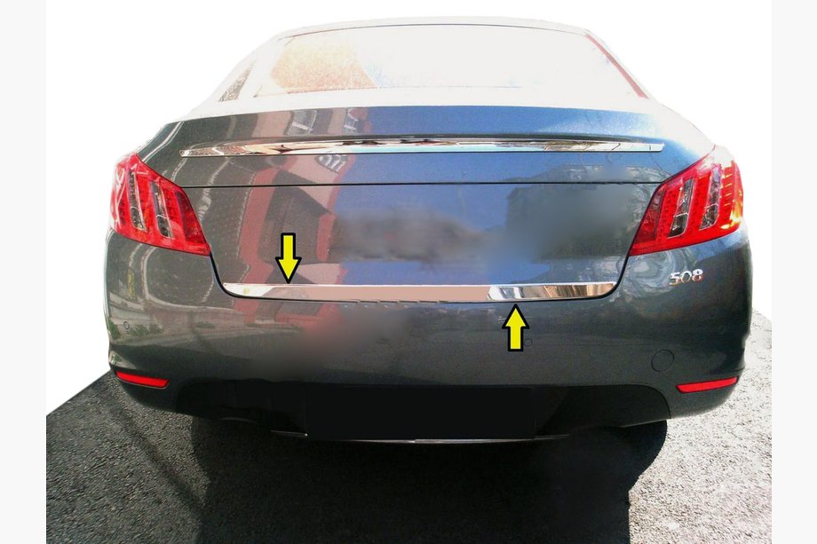 Peugeot 508 2010-2018 гг. Накладка на багажник нержавейка Image